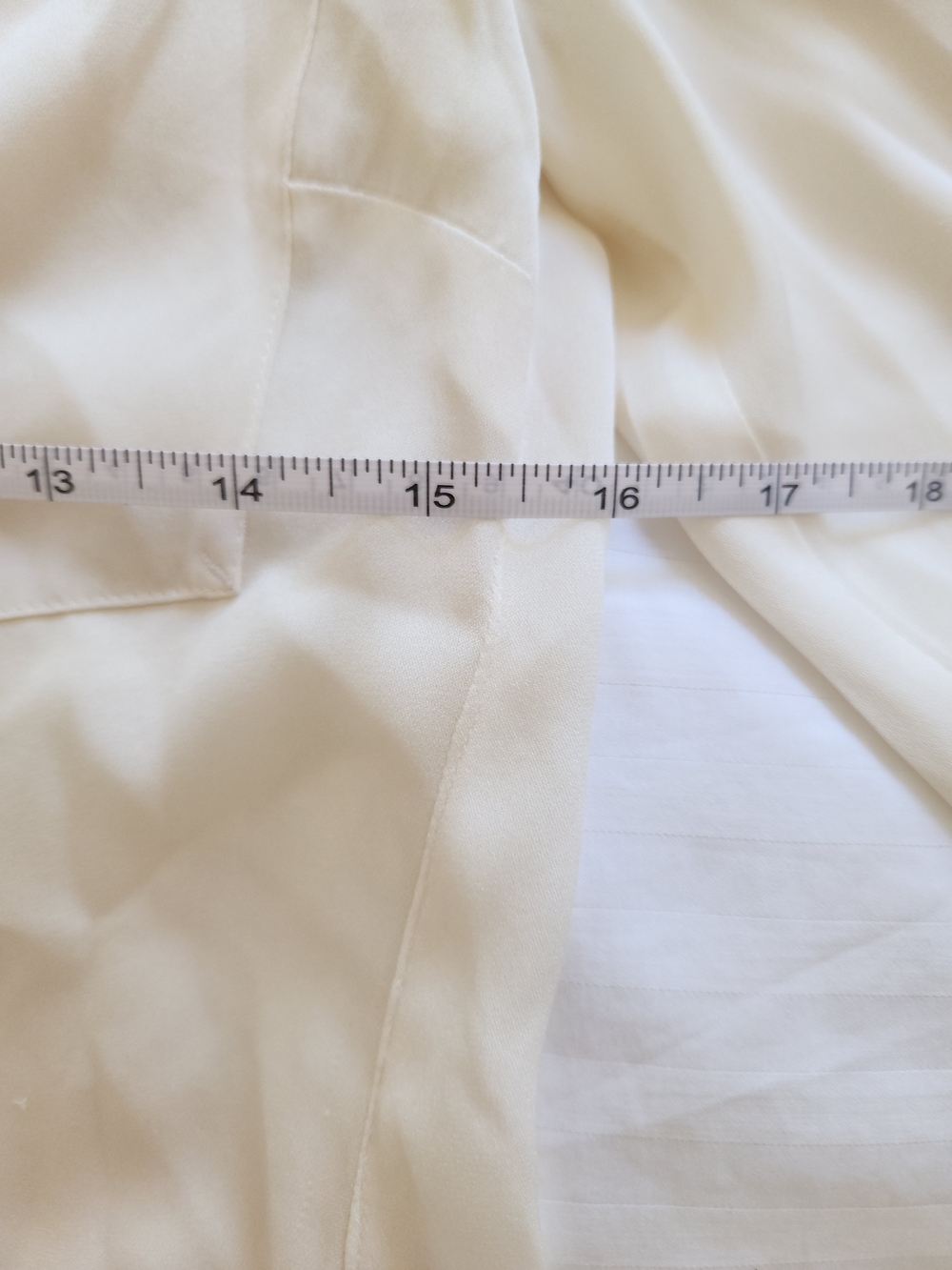J. Crew Cream Button-Down Silk Blouse - Picture 7 of 9